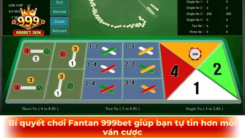 Bí quyết chơi Fantan 999bet giúp bạn tự tin hơn mỗi ván cược